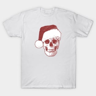 Santa Claus Hat Christmas Skull Fan Art T-Shirt